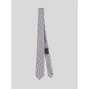 JACQUARD TIE WITH GEOMETRIC PATTERN