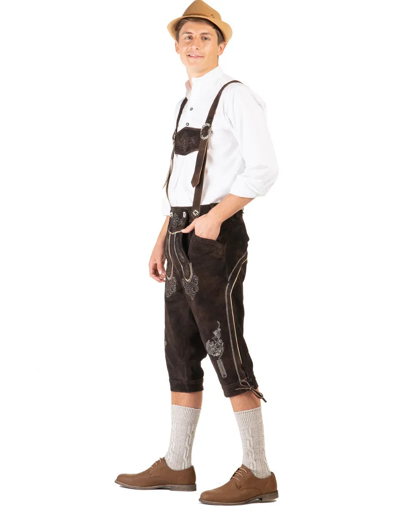 Karl Authentic Leather Lederhosen Plus Size Mens Costume