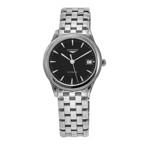 Longines Flagship Automatic Black Dial Steel Unisex Watch