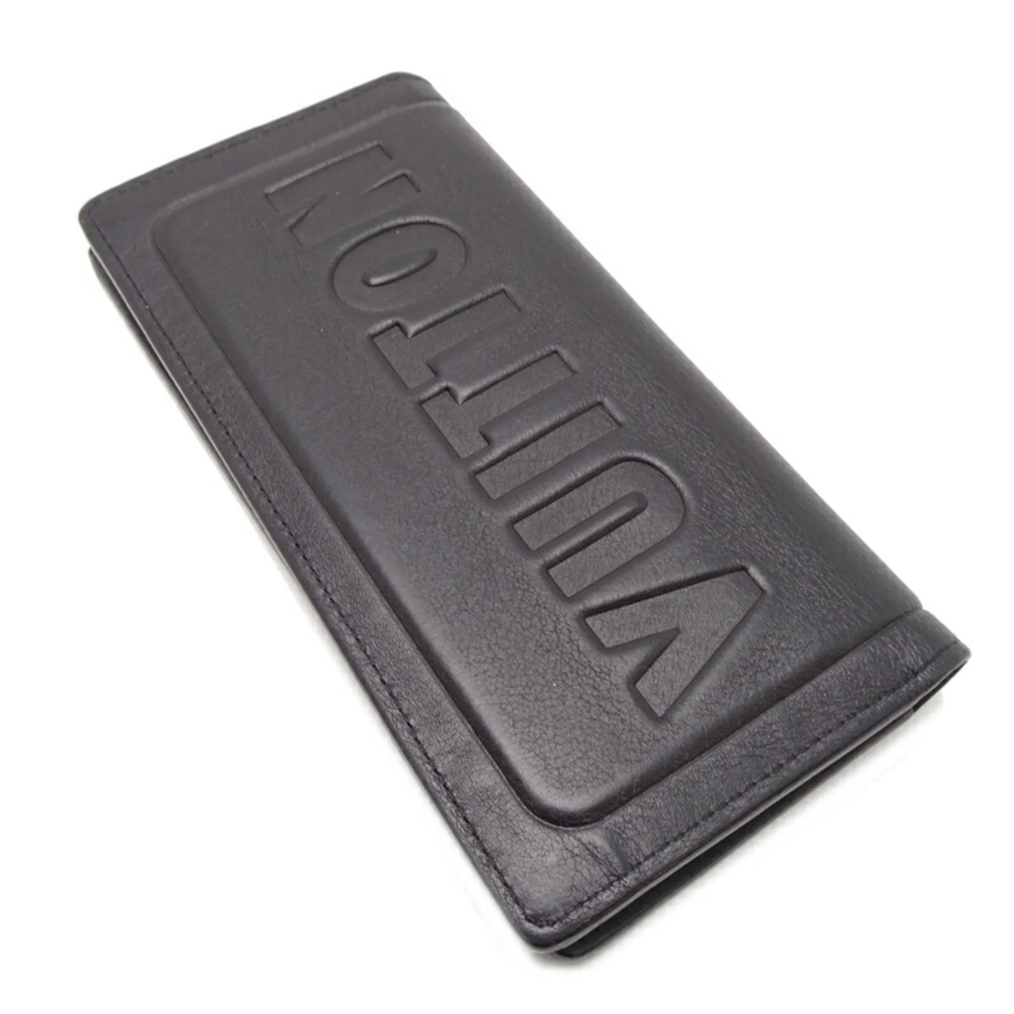 Louis Vuitton Noir Long Wallet (Bi-Fold) (Pre-Owned)