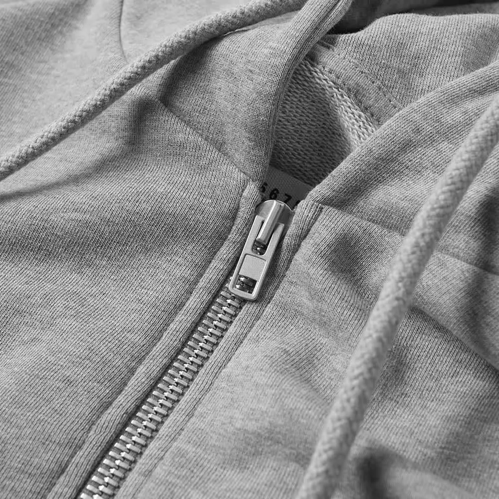 Maison Margiela Grey Zip Up Hoodie