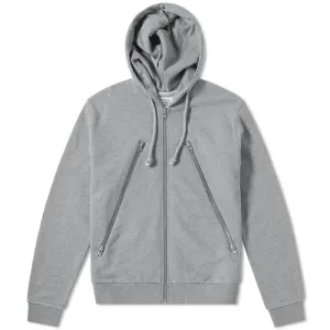 Maison Margiela Grey Zip Up Hoodie