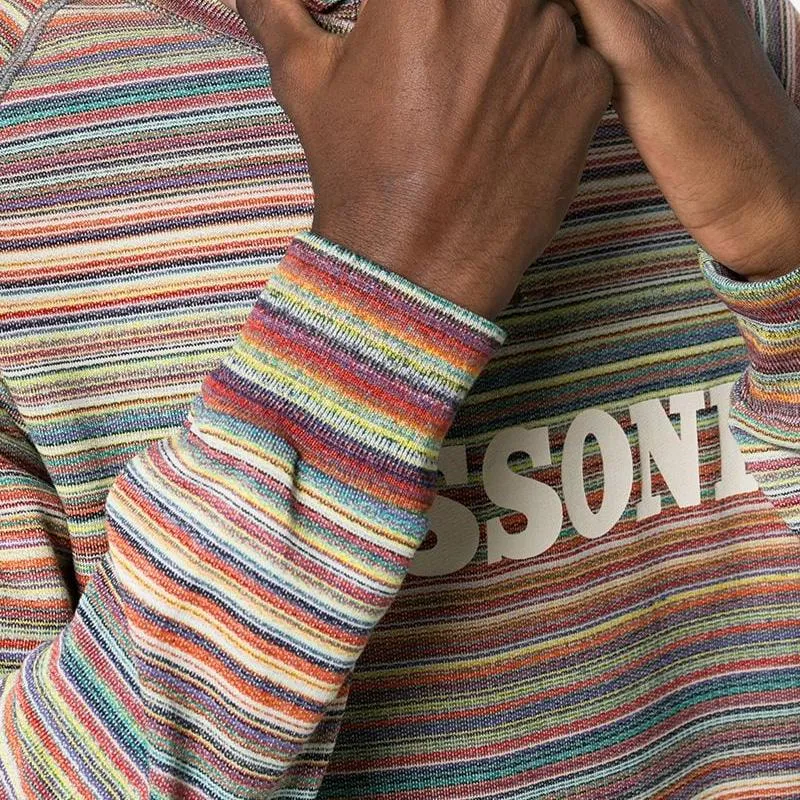 Missoni Multi Stripe Logo Sweatshirt
