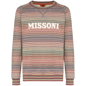 Missoni Multi Stripe Logo Sweatshirt