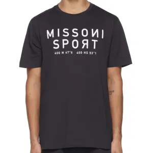 Missoni Navy Sport Logo T-Shirt