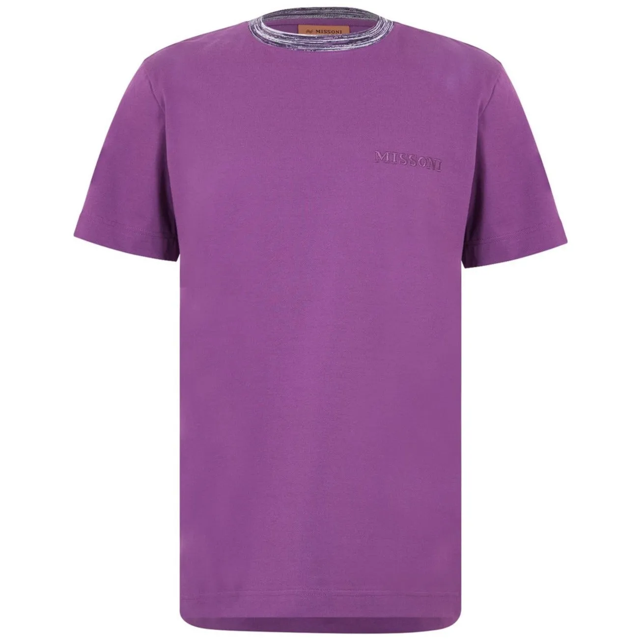Missoni Purple Collar Trim T-Shirt