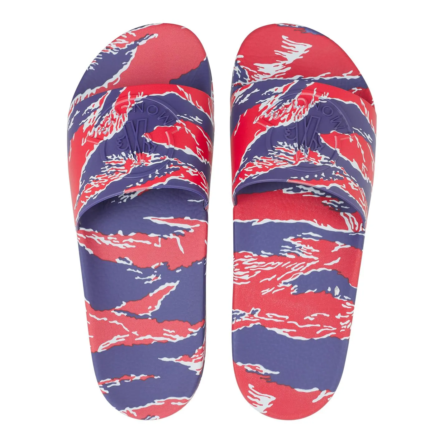 Moncler All Over Print Logo Sliders