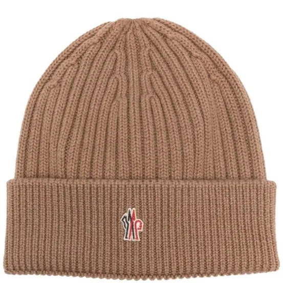 Moncler Grenoble Wool Logo Beanie