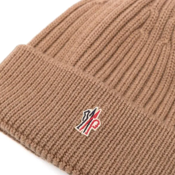 Moncler Grenoble Wool Logo Beanie