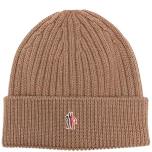 Moncler Grenoble Wool Logo Beanie