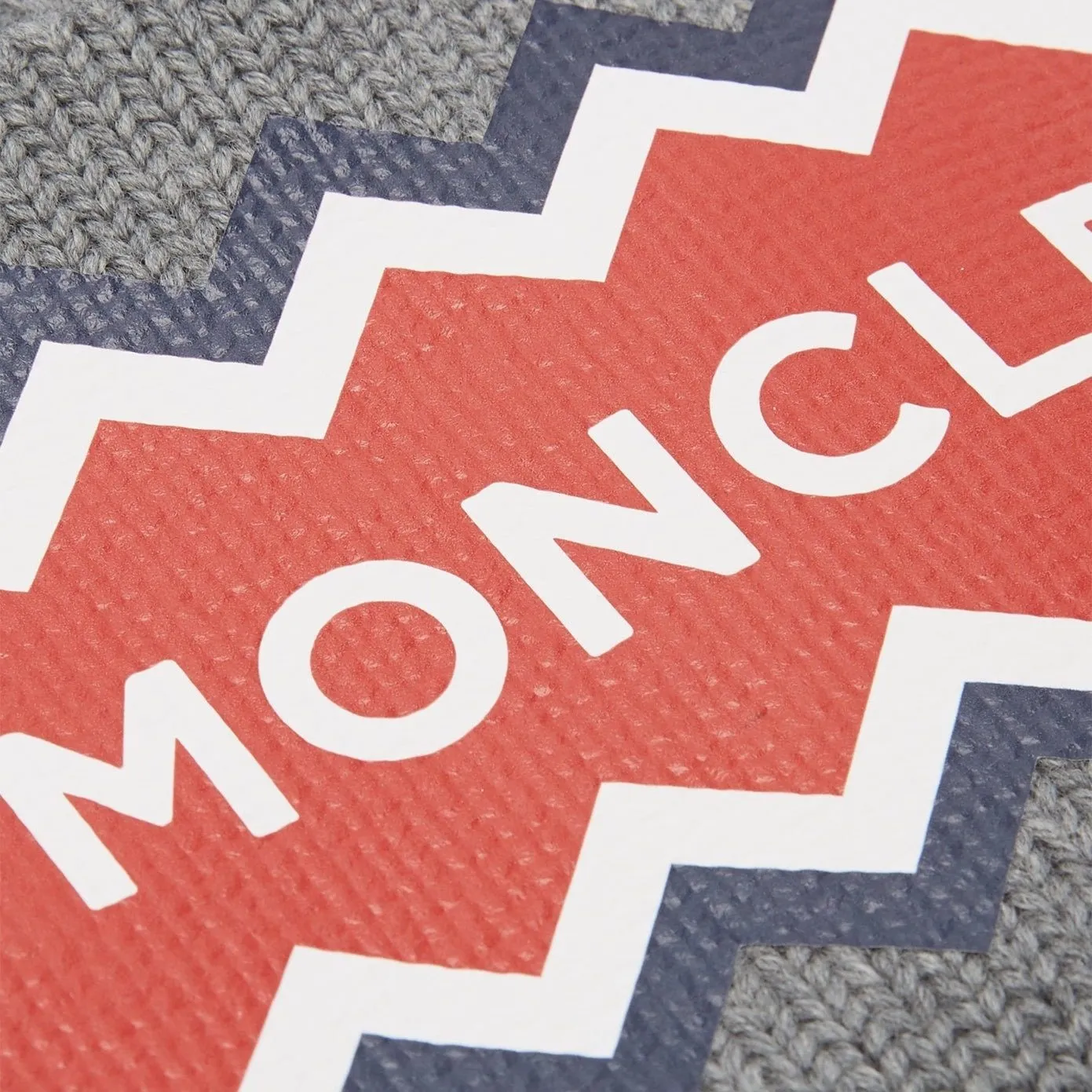 Moncler Logo Print Wool Beanie