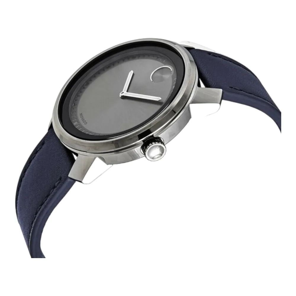 MOVADO BOLD Men's 3600673 Trend Grey Dial Blue Band Quartz Watch