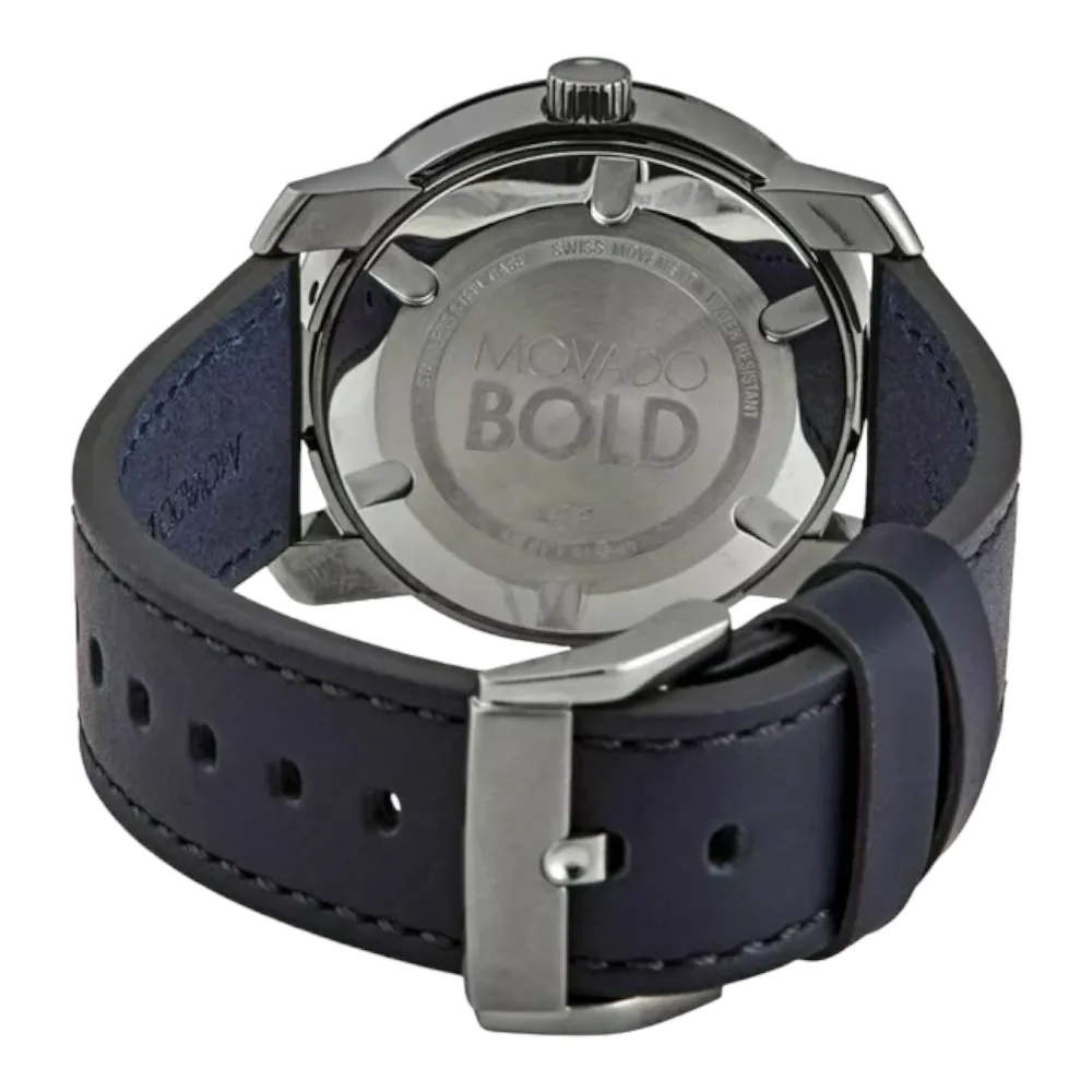 MOVADO BOLD Men's 3600673 Trend Grey Dial Blue Band Quartz Watch