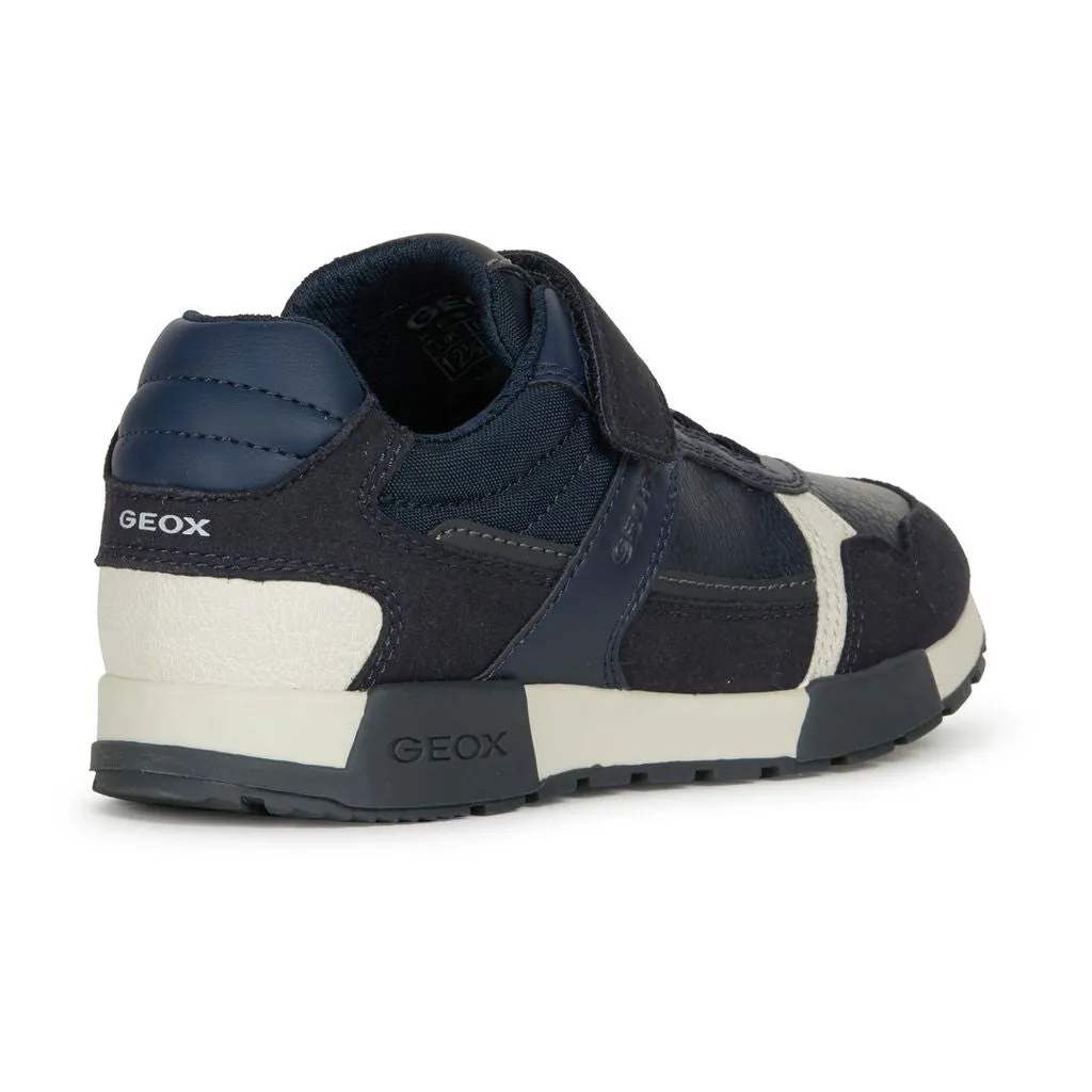 Navy Gray Alfier Low Cut Shoes