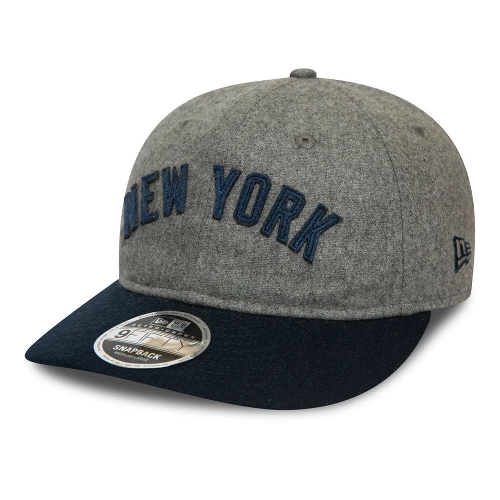 New York Yankees Grey 9FIFTY Retro Crown Cap