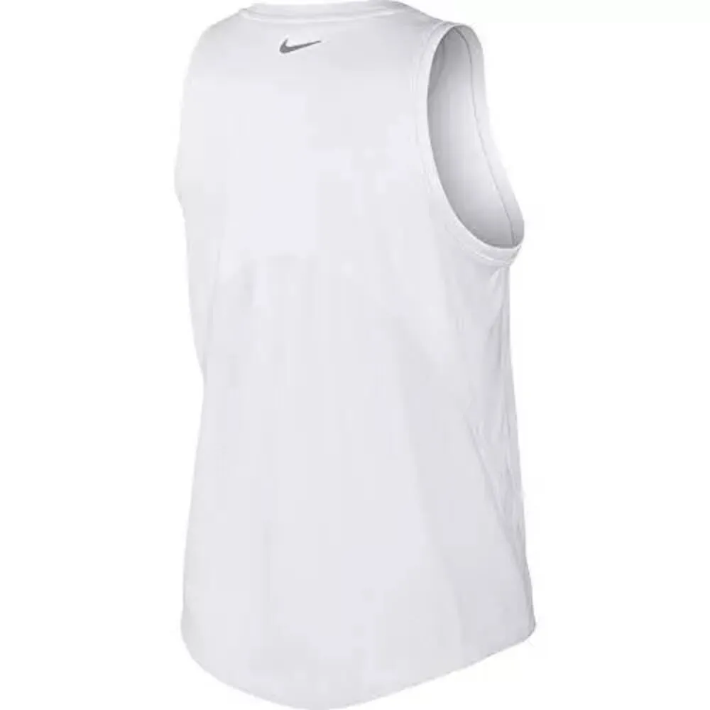 Nike Miler Running Tank White/Reflective Silver  AJ8102-100 Women's