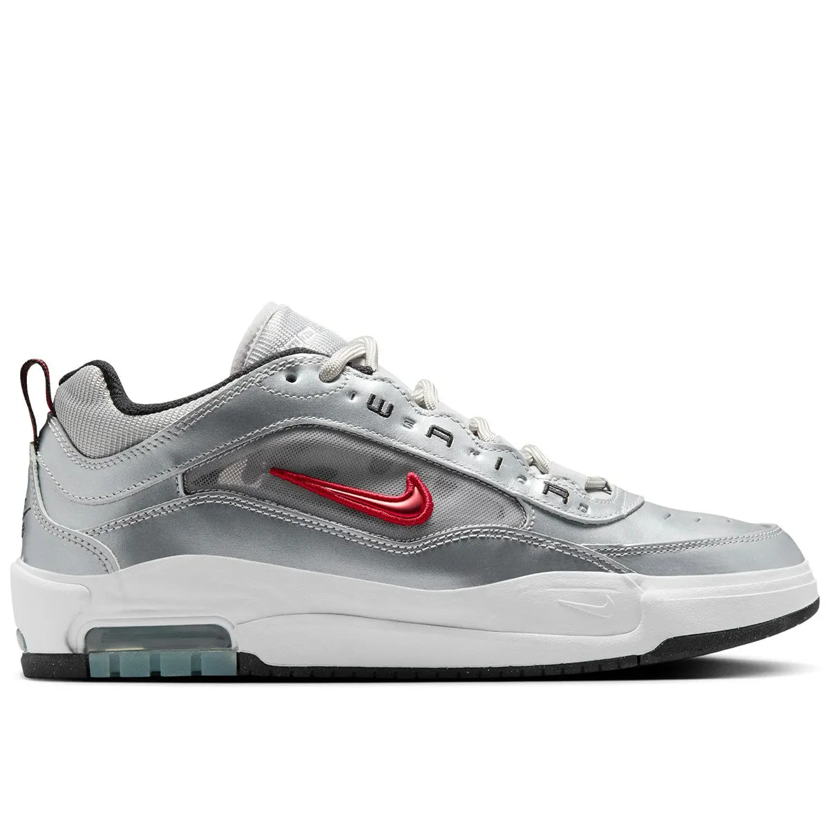 Nike SB - Ishod Air Max Shoes Metallic Silver/Red