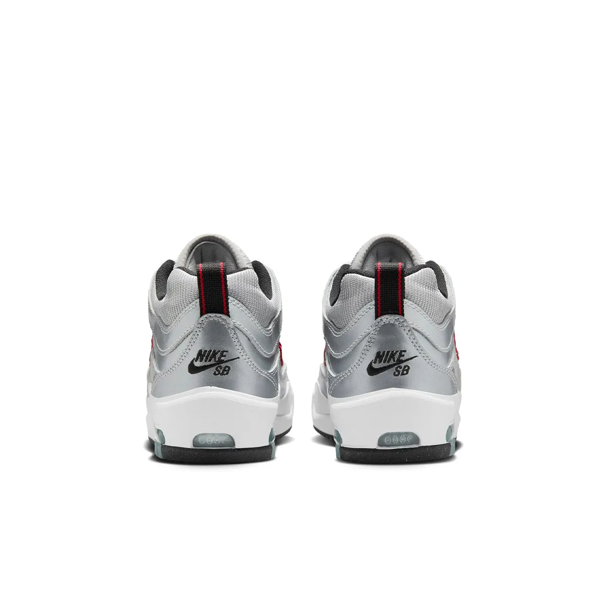 Nike SB - Ishod Air Max Shoes Metallic Silver/Red
