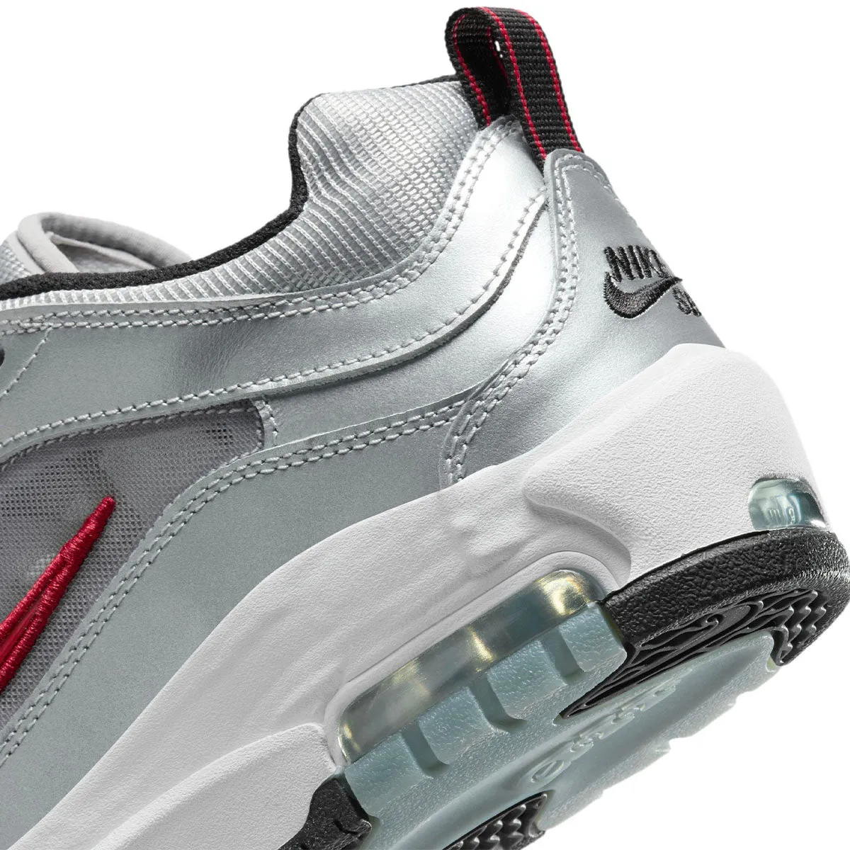Nike SB - Ishod Air Max Shoes Metallic Silver/Red