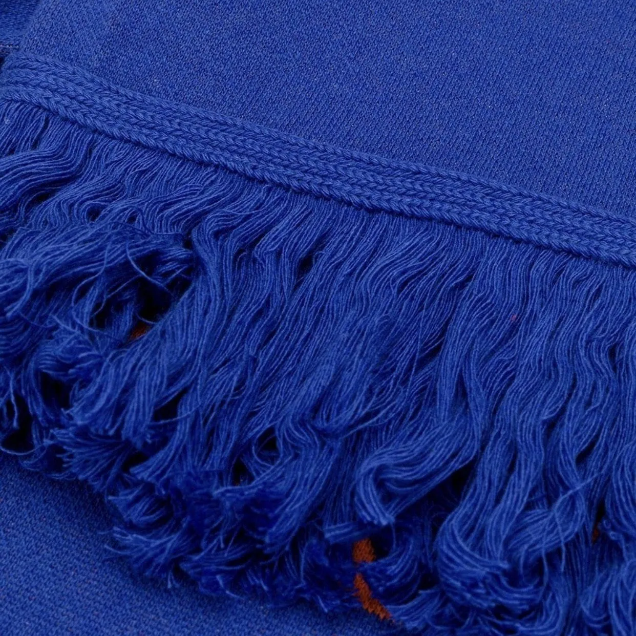 Off-White Blue & Orange Stripe Logo Scarf