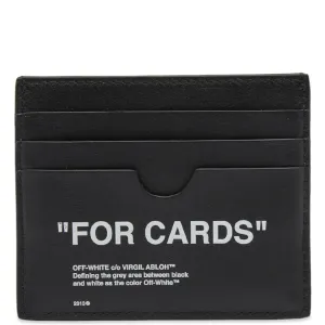 Off-White Quote Card Wallet Black