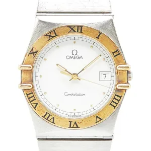Omega gold Plated Stainless Steel Wristwatch (Pre-Owned)