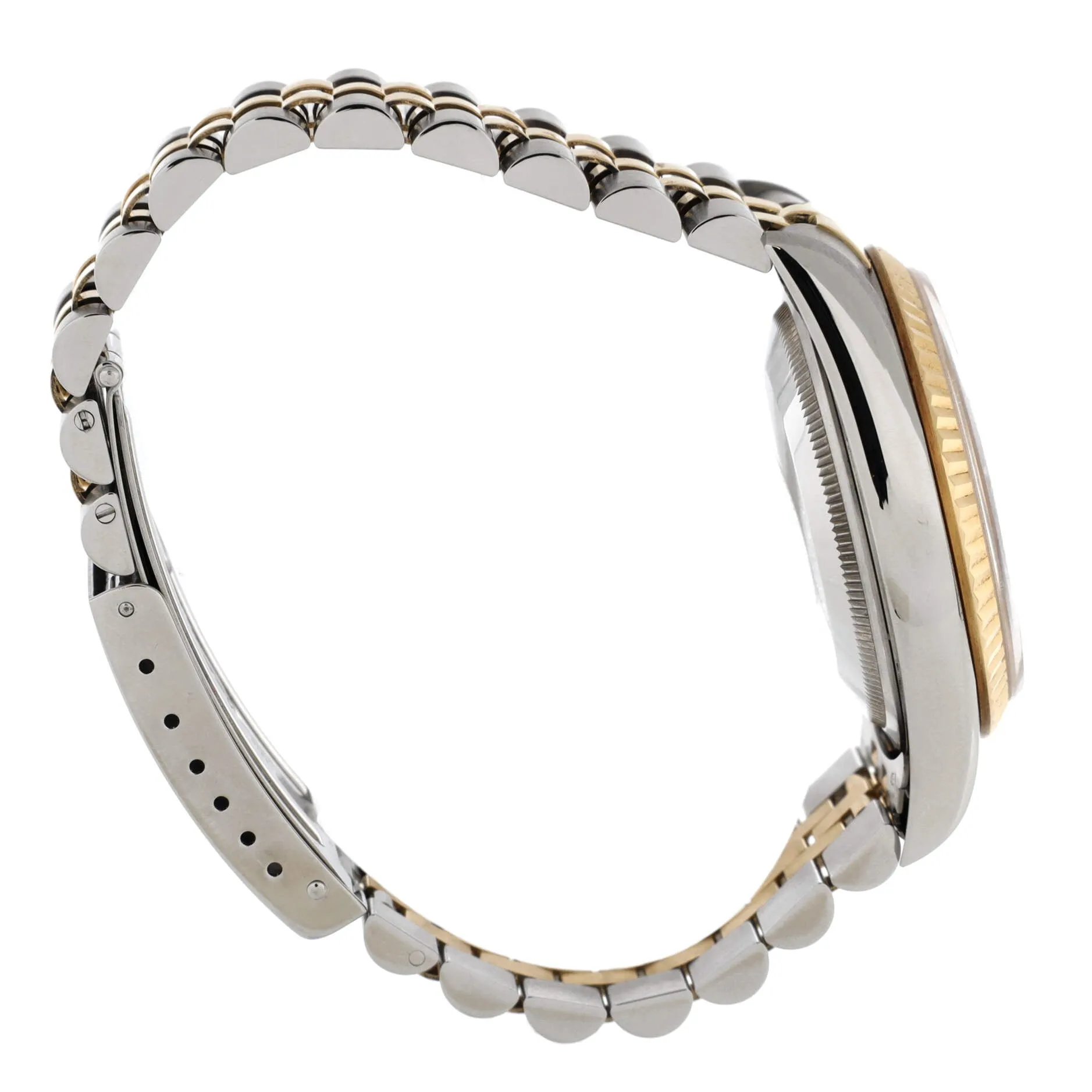 Oyster Perpetual Datejust Automatic Watch Stainless Steel and Yellow Gold with Diamond Markers 36