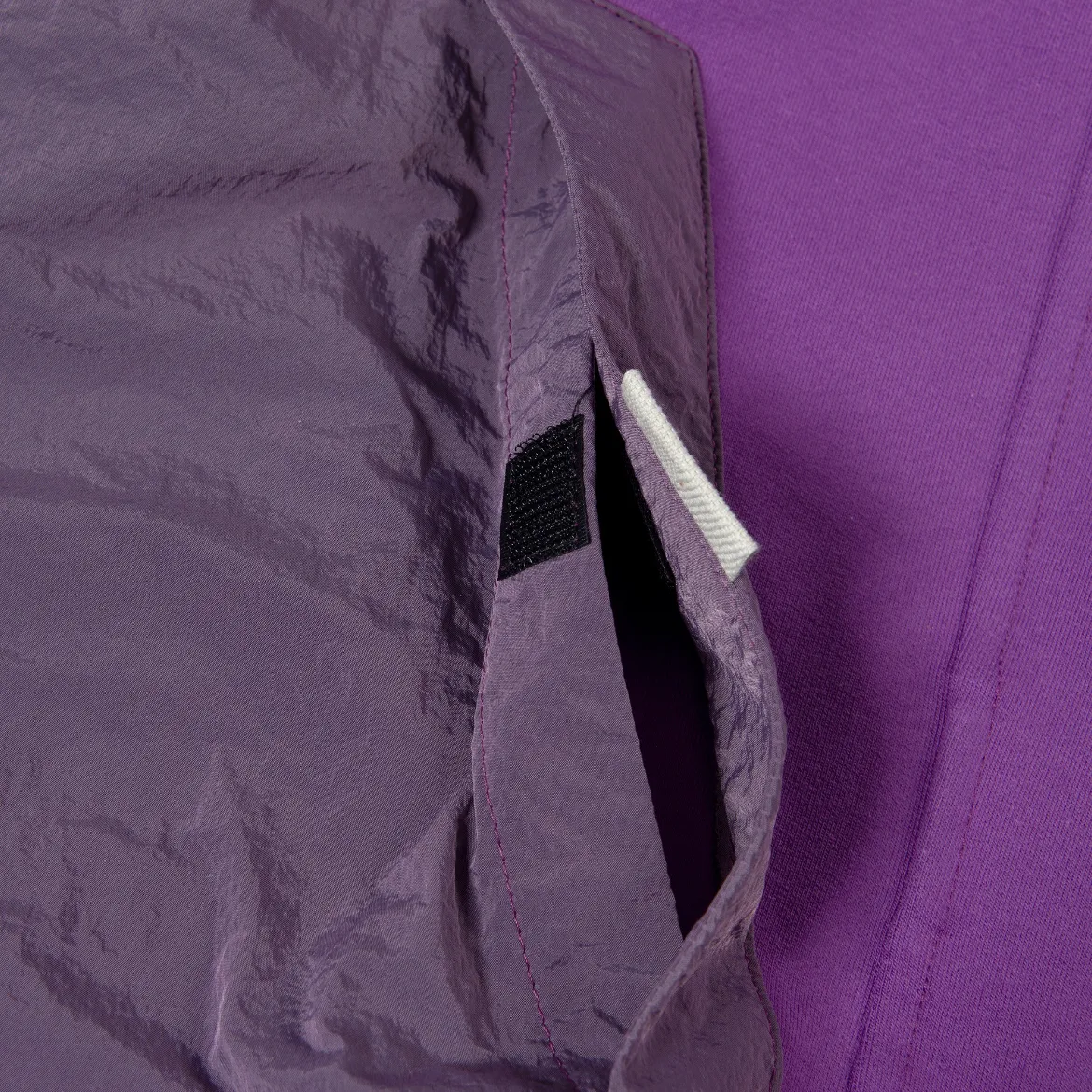 Paul & Shark Nylon Patched Hoodie Magenta