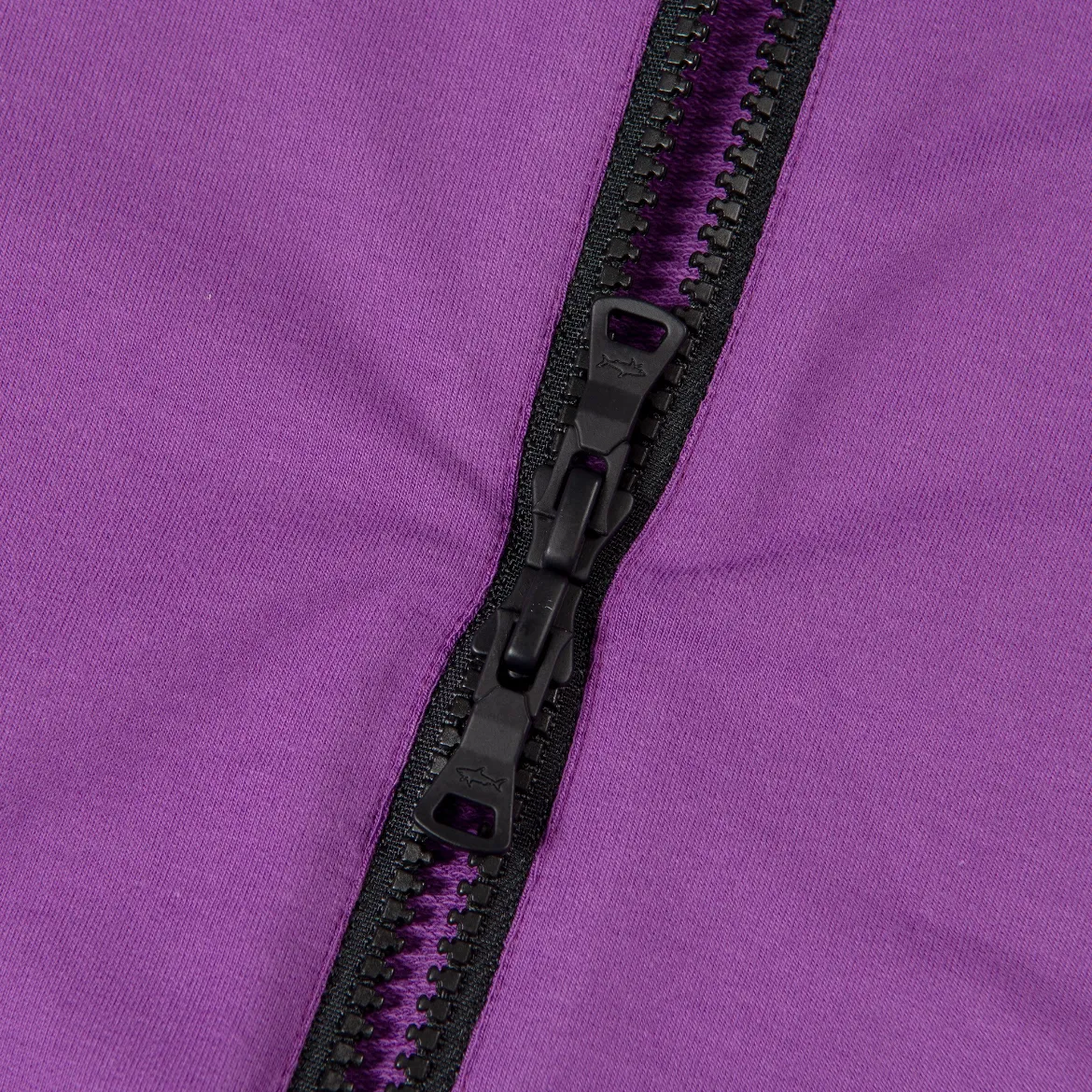 Paul & Shark Nylon Patched Hoodie Magenta