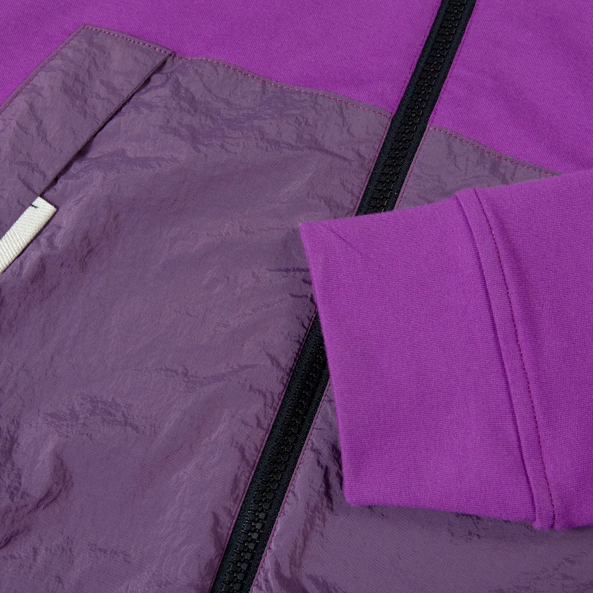 Paul & Shark Nylon Patched Hoodie Magenta