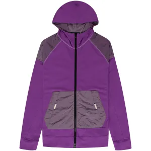 Paul & Shark Nylon Patched Hoodie Magenta