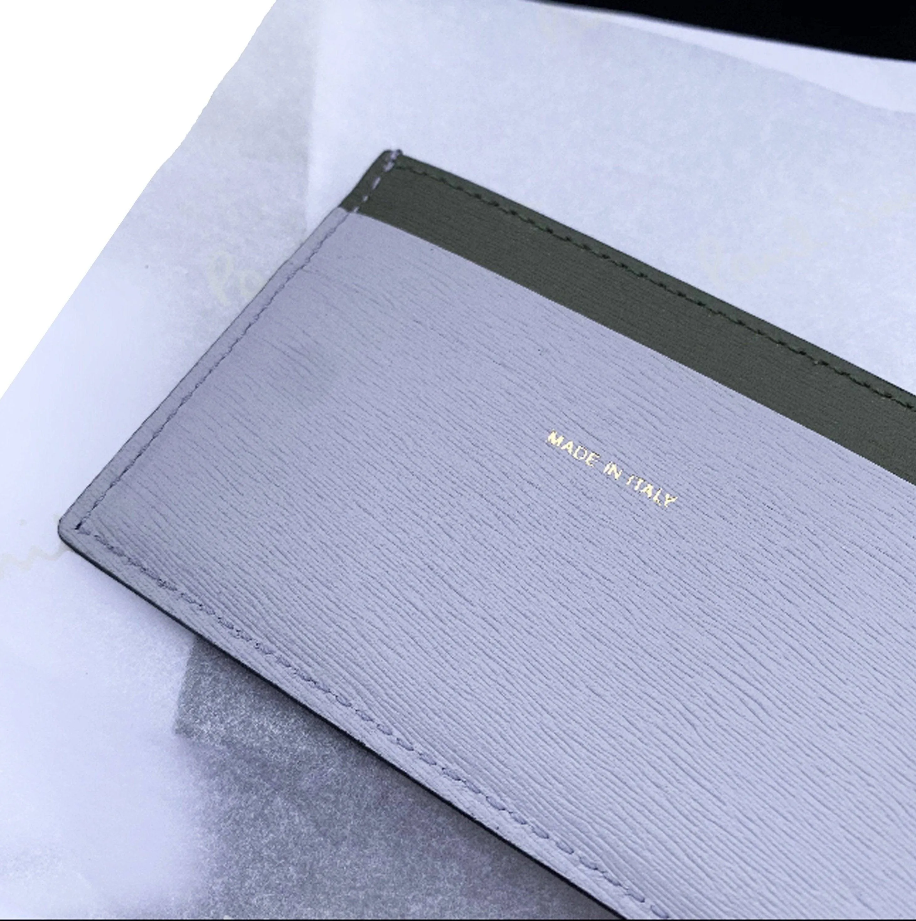 Paul Smith Black Grey Leather Cardholder