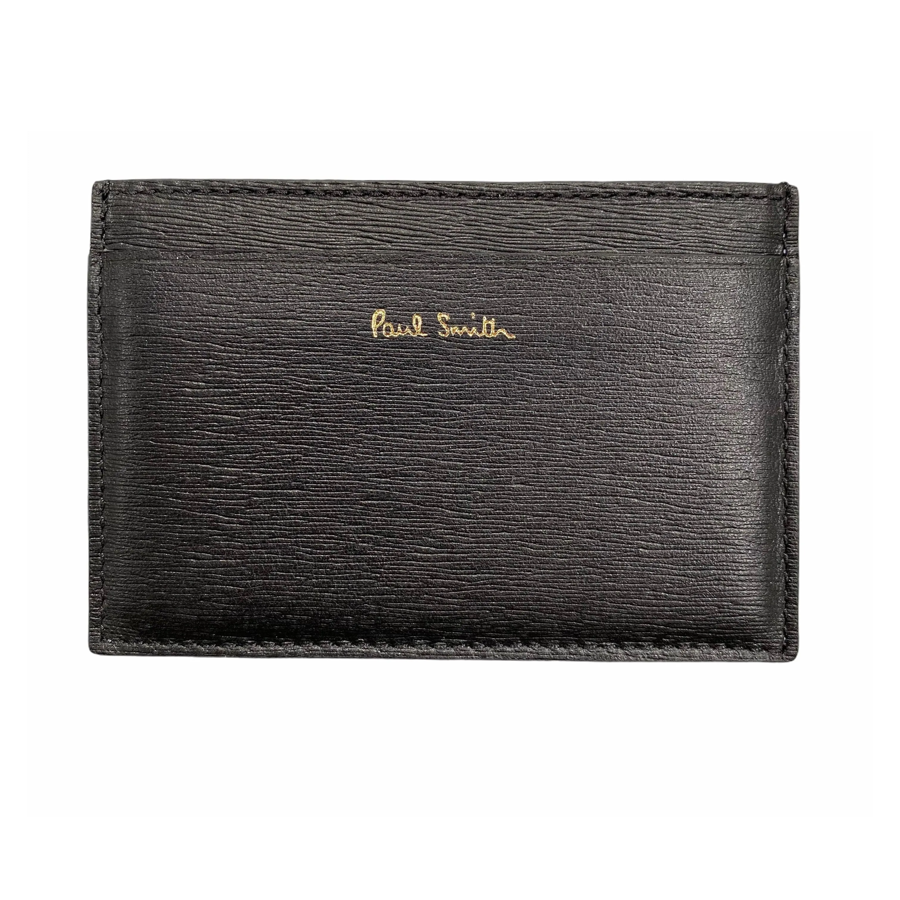 Paul Smith Black Grey Leather Cardholder