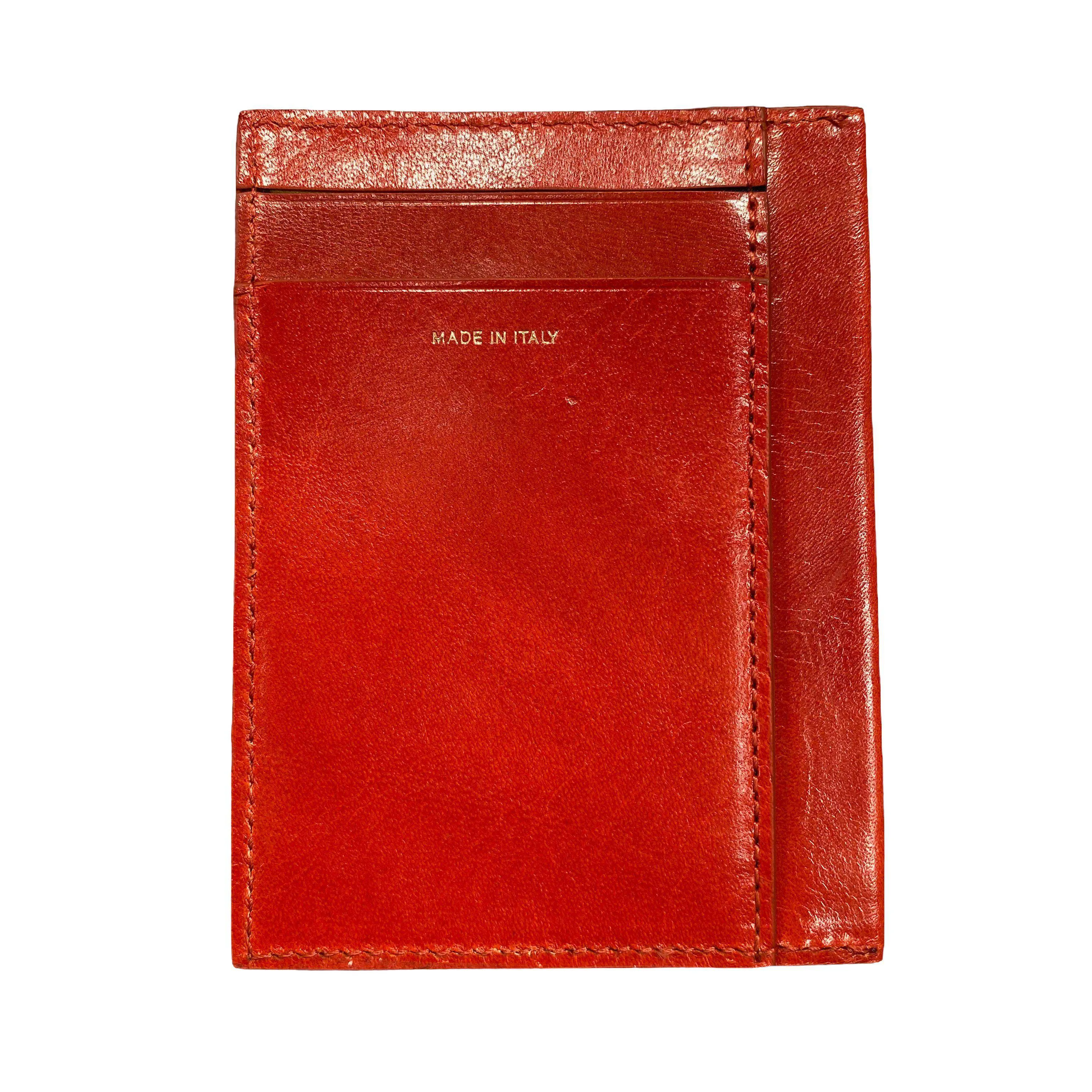 Paul Smith Burnt Orange Leather Cardholder