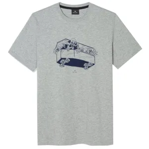 Paul Smith Grey Coffin Logo T-Shirt