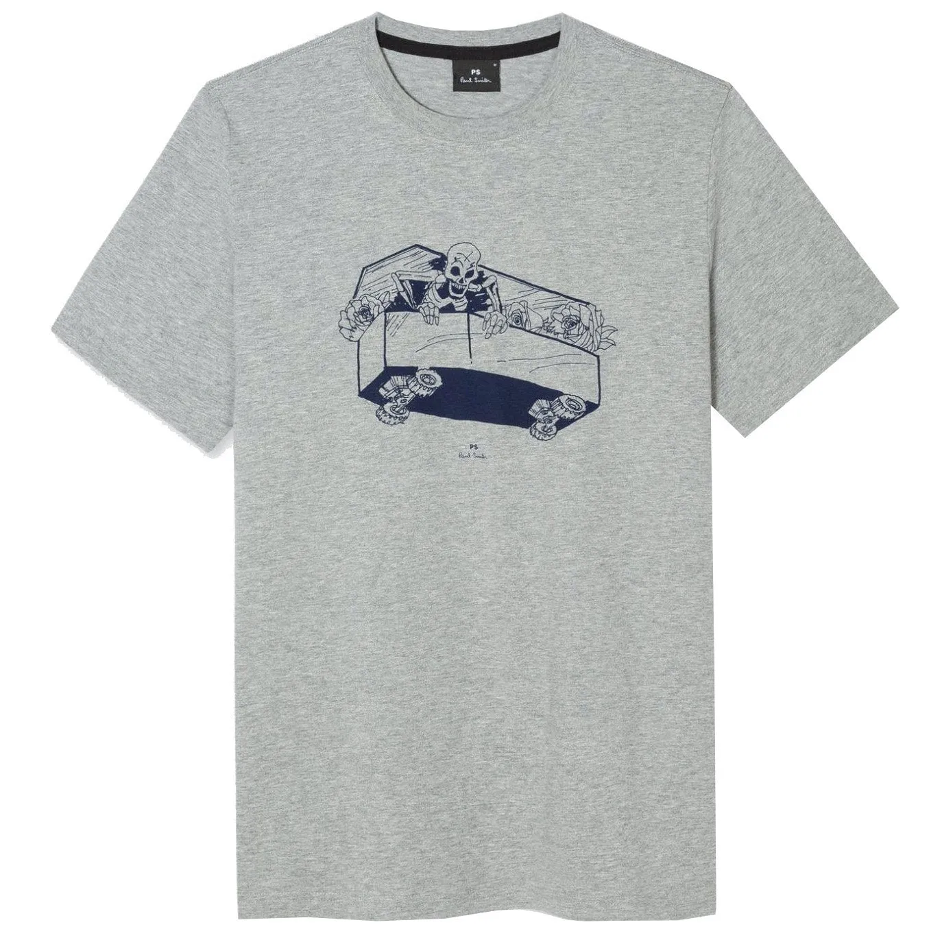 Paul Smith Grey Coffin Logo T-Shirt