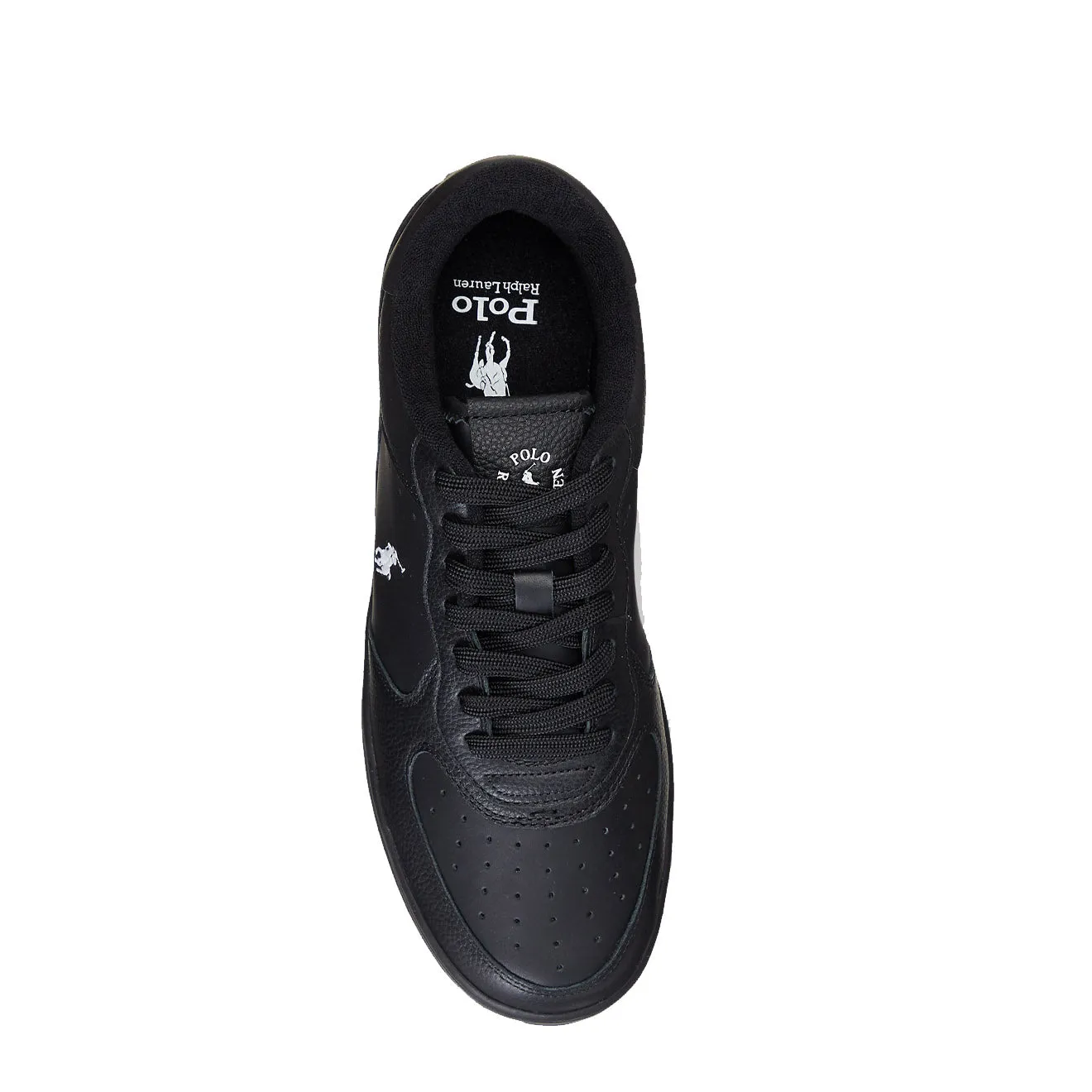 Polo Ralph Lauren Masters Court Leather Trainer Black / White