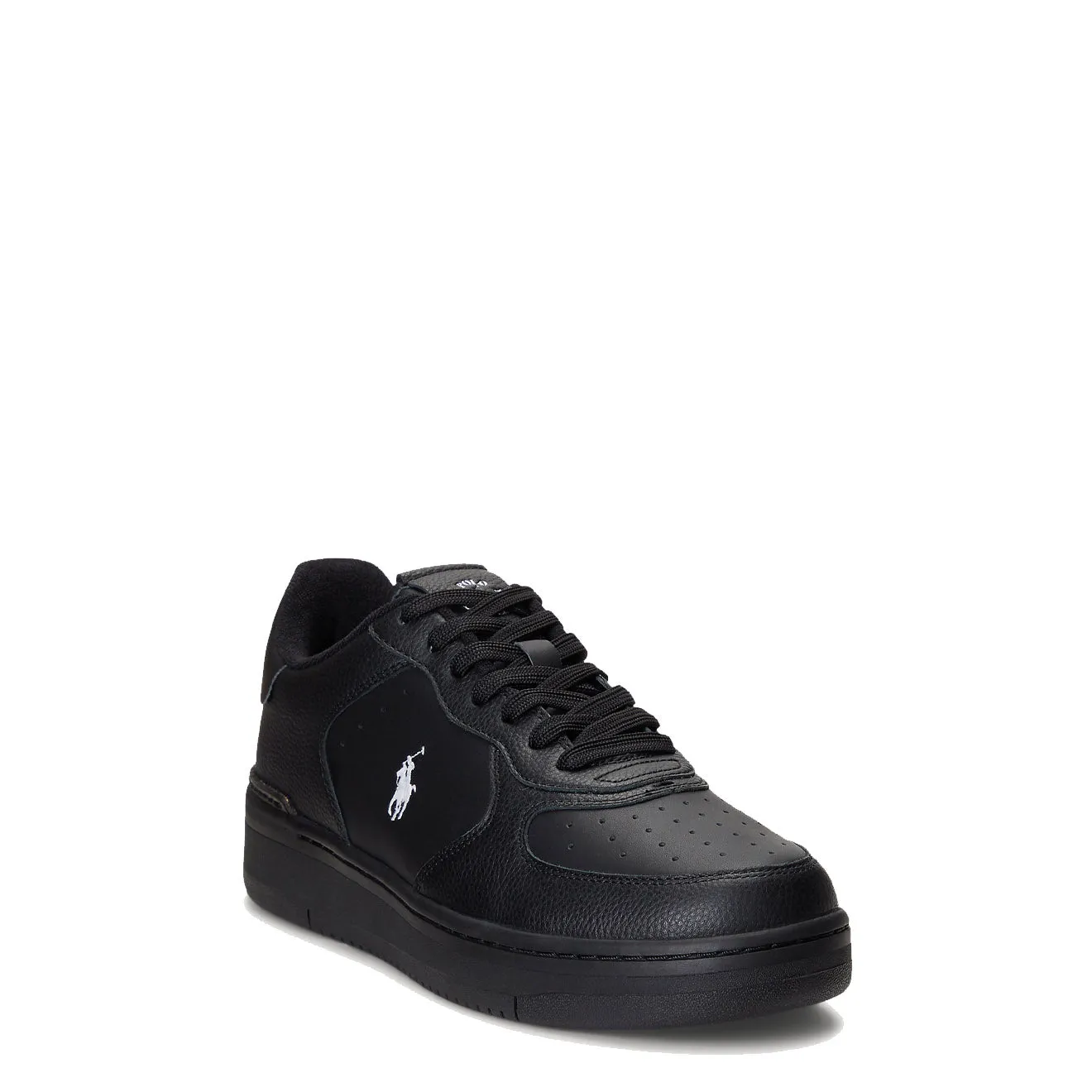 Polo Ralph Lauren Masters Court Leather Trainer Black / White