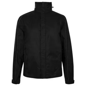 Prada Black Nylon Concealed Hood Jacket