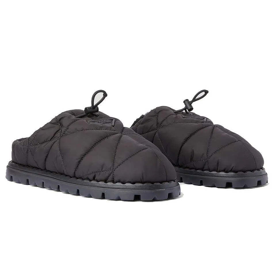 Prada Black Nylon Mule
