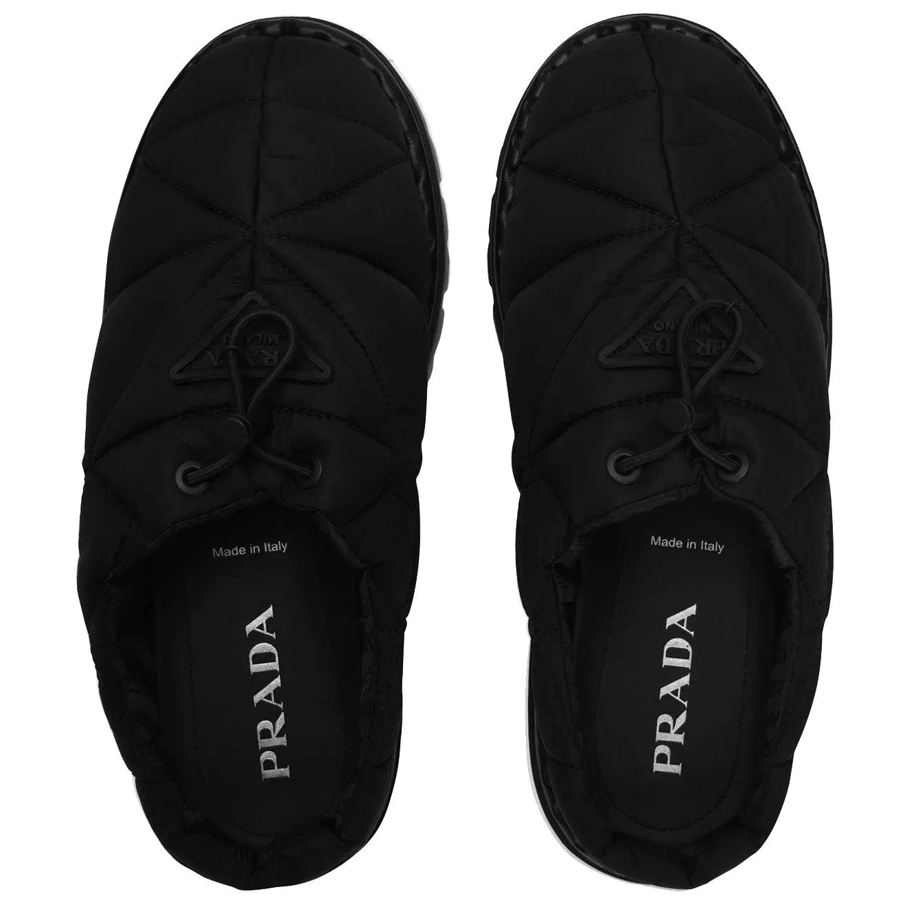 Prada Black Nylon Mule
