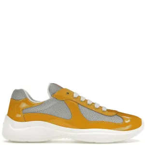 Prada Gold Patent Americas Cup Trainers