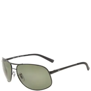 Ray Ban Black Polarized Slender Aviator Sunglasses