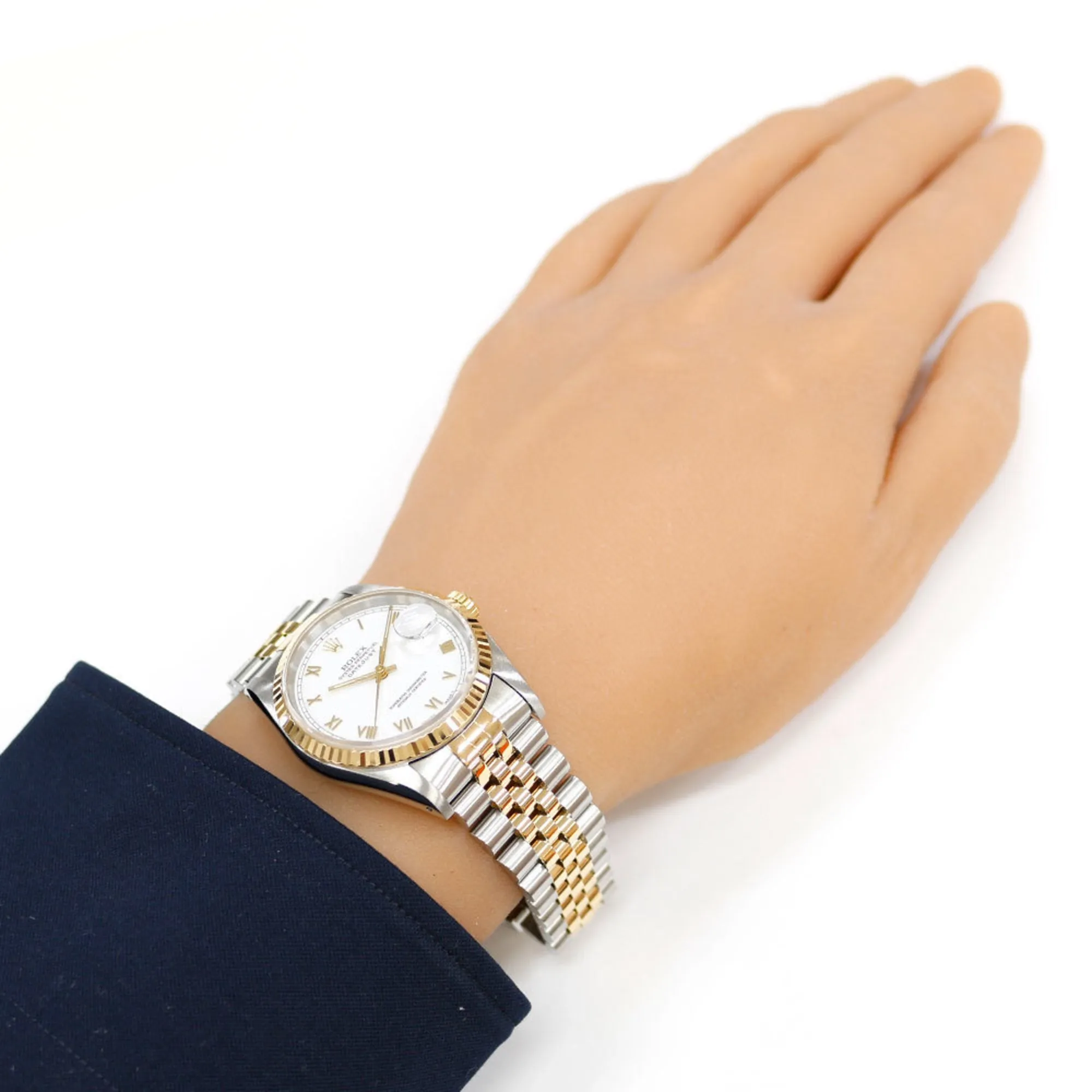 Rolex Datejust yellow Stainless Steel Wristwatch (Pre-Owned)