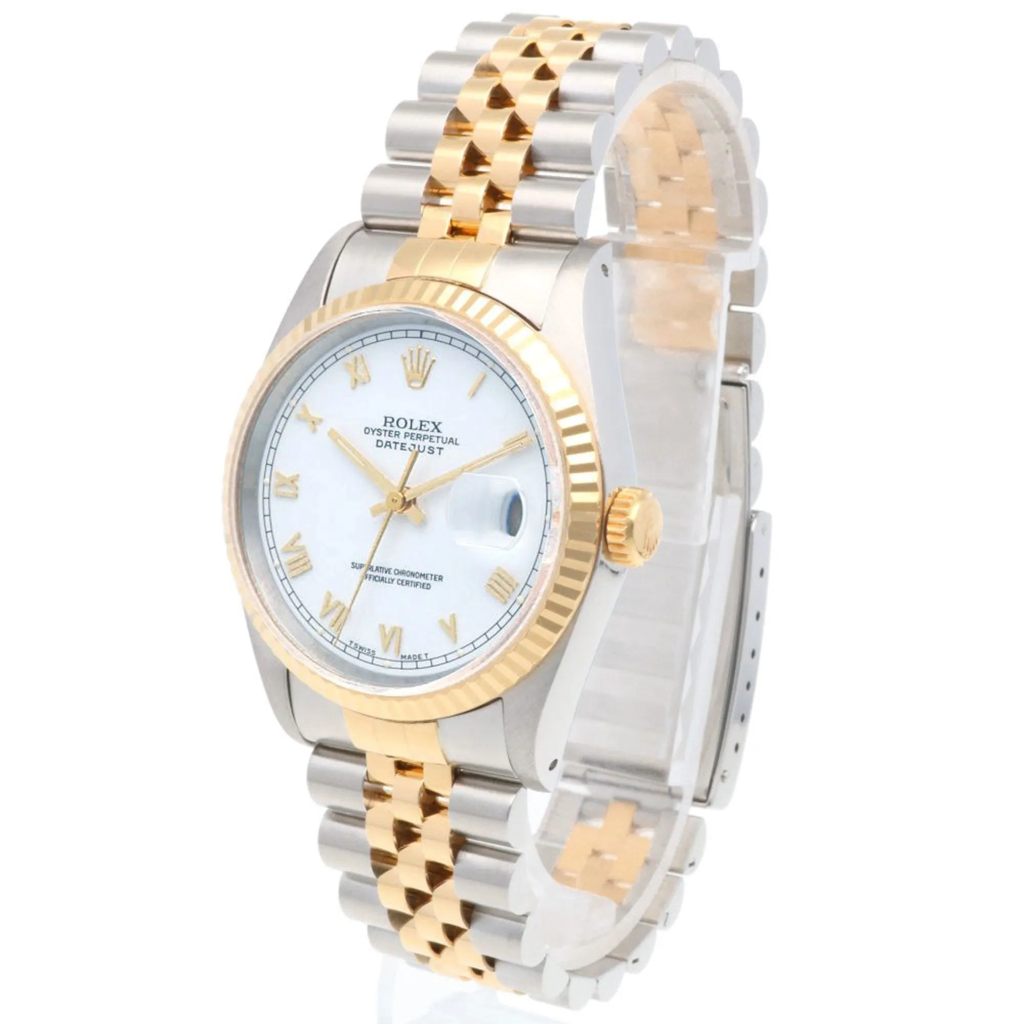 Rolex Datejust yellow Stainless Steel Wristwatch (Pre-Owned)