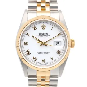Rolex Datejust yellow Stainless Steel Wristwatch (Pre-Owned)