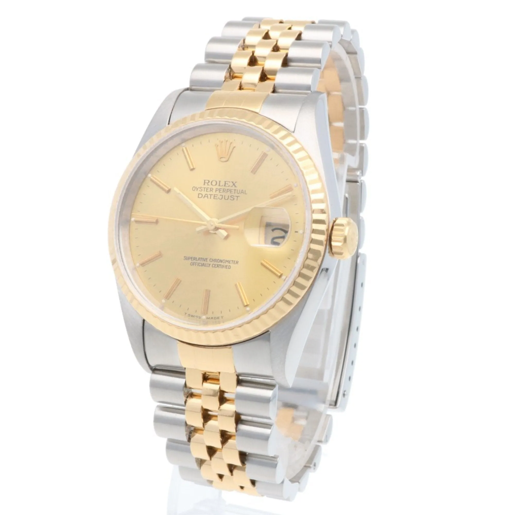 Rolex Stainless Steel yellow gold (18K) Wristwatch (Pre-Owned)