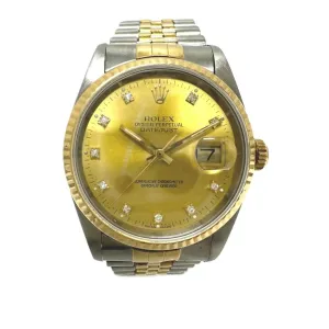 Rolex Stainless Steel yellow gold Wristwatch (Pre-Owned)