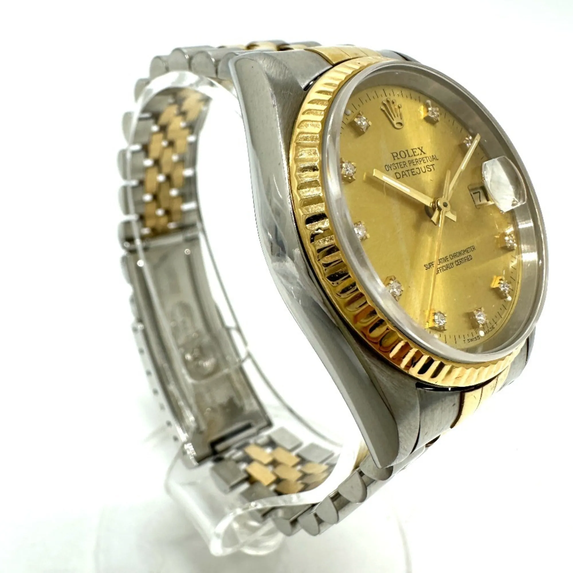 Rolex Stainless Steel yellow gold Wristwatch (Pre-Owned)