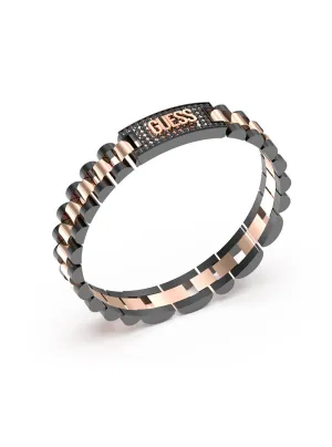Rose Gold Logo Empire Chain Bracelet Guess